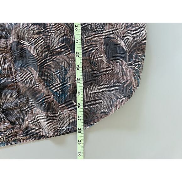 Tommy Bahama mens button down shirt size L blue palm tree print short sleeve - Picture 6 of 6